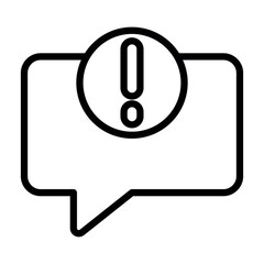 Poster - 
comment alert vector icon



