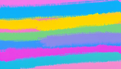 Naklejka na meble Vibrant Brushstroke Stripes in Pastel Hues