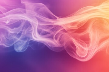Aufkleber - Swirling colored smoke creates an ethereal abstract background suitable for artistic designs and creative projects