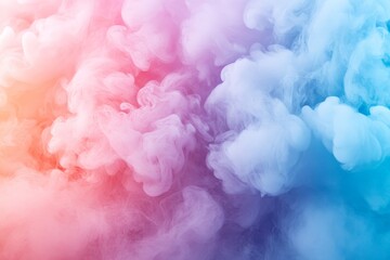 Poster - Colorful smoke swirling in the air during a creative art show held in the evening