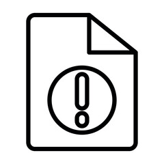 Poster - file alert vector icon
