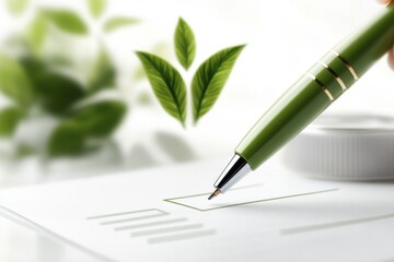 Poster - A cheerful 2D illustration of a checklist being completed with a bright green pen, with simple details and a clean white background