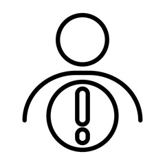 Poster - account alert vector icon