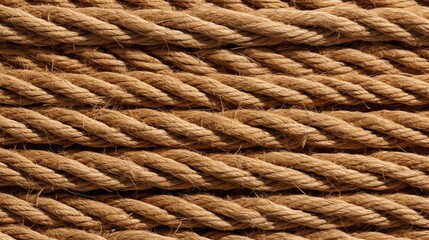 Poster - Close-Up of Natural Rope Texture Capturing Unique Fibers and Weaves for Artistic and Design Purposes in Various Applications
