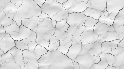 Poster - Seamless Background Texture of Cracked White Surface Featuring Tileable Design Ideal for Various Creative Applications