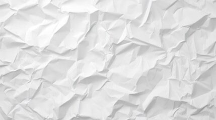 Poster - Crumpled White Paper Background Texture Seamless Pattern Ideal for Graphic Design Projects and Creative Backgrounds in High Resolution