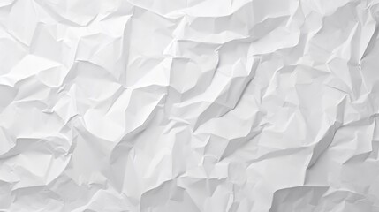 Poster - Seamless Crumpled White Paper Background Texture for Creative and Design Projects in Various Applications and Formats