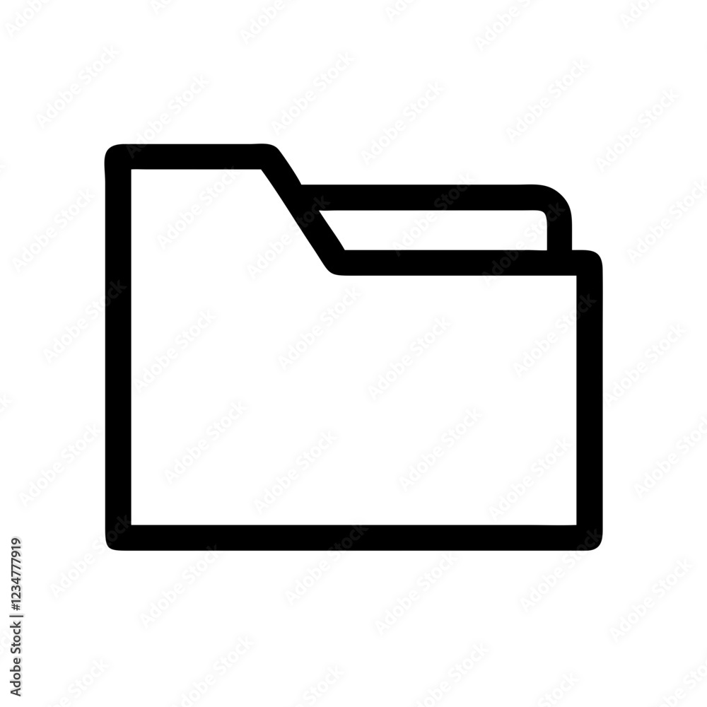 Folder Vector Icon for Organization and File Management
