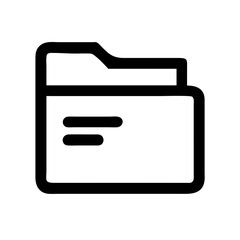 Poster - Folder Vector Icon for Organization and File Management