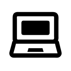 Aufkleber - Laptop Vector Icon for Technology and Computing Representation
