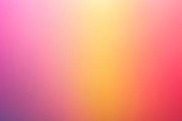 Poster - Gradient of vibrant colors transitioning from pink to yellow in a soft abstract pattern