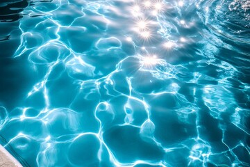 Poster - Beautiful sunlit water surface reflecting light in a serene environment during the daytime
