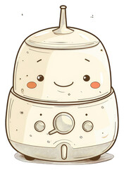 Wall Mural - Adorable Cartoon Humidifier Design Illustration