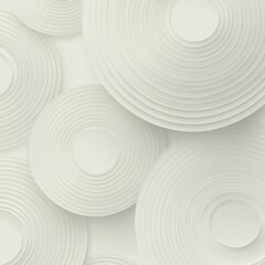 Fototapete - Decorative circular patterns create a modern and elegant backdrop for interior design and art projects in a minimalist style. Generative AI