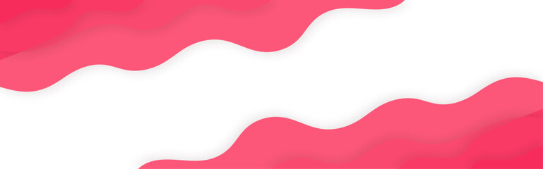 Aufkleber - Pink gradient colorful wavy overlapping layers of papercut background. Pink gradient paper cut background. Abstract pink multicolor gradient layer wave 3d cut paper background.