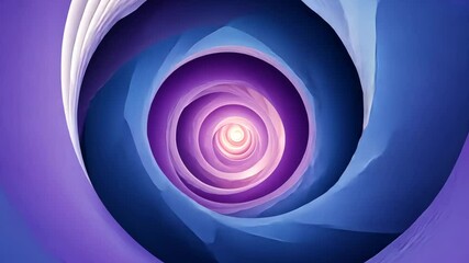 Poster - Swirling spiral design in vibrant hues of purple and blue creating a mesmerizing visual effect
