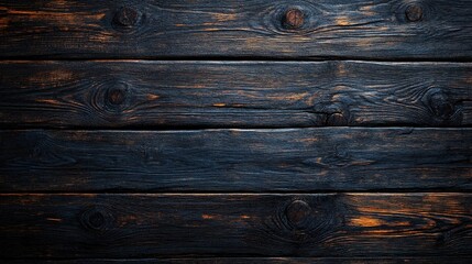 Poster - Dark wood texture background with deep rich tones and natural grain pattern for design projects