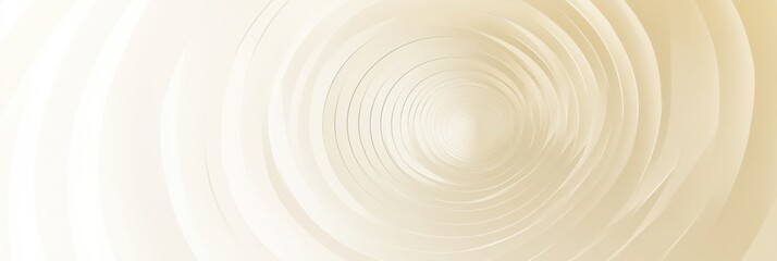 Poster - circular pattern of gentle waves creating a calming visual effect in soft cream tones. generative ai