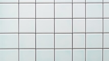 Poster - Modern White Chequered Tile Design for Bathroom and Floor Applications with a Smooth Glossy Finish for a Fresh and Contemporary Aesthetic