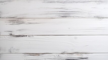 Poster - White Wooden Textured Desktop Background Overhead View with Natural Grain Patterns and Subtle Variations in Texture and Tone for Creative Use