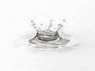Poster - Water splash action clear surface image minimalist environment close-up view nature concept