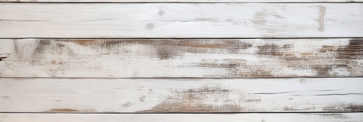 Poster - Old White Timber Plank Background with Unique Texture and Rustic Charm Perfect for Various Design Uses and Aesthetic Projects