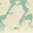 © Rezona - Vintage map of Skive, Denmark.