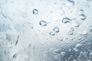 Poster - Close up of water droplets forming intriguing patterns on a glass surface, creating a mesmerizing abstract visual