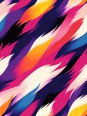 Wall Mural - Vibrant abstract pattern of flowing color in shades of pink, orange, blue, and purple