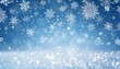 © Brian - wintry weather animation snowfall on light blue background with white snowflakes for christmas celebrations and holiday decor