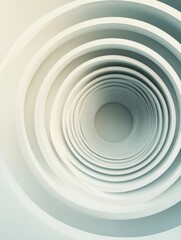 Leinwandbilder - Circular patterns create a sense of depth and abstraction in a minimalist design with soft lighting and neutral tones. Generative AI