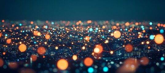 Poster - Illuminated Cityscape Network: A Digital Representation of Urban Connectivity
