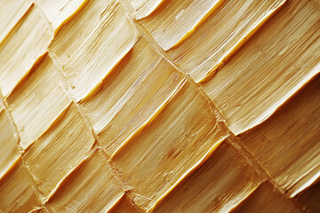 Poster - Close-up of bamboo wood texture showcasing light golden hues and segmented patterns in a clean and minimalistic design