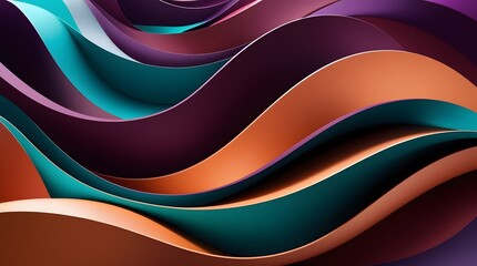 Aufkleber - abstract colorful wave background