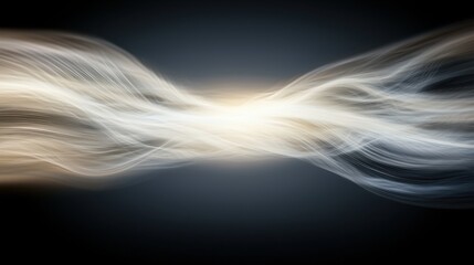 Poster - A swirling blend of light and shadow creates an ethereal atmosphere, suggesting motion and fluidity in a mesmerizing display.