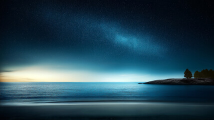 Wall Mural - beautiful night sky with a large starry sky. minimalistic background.