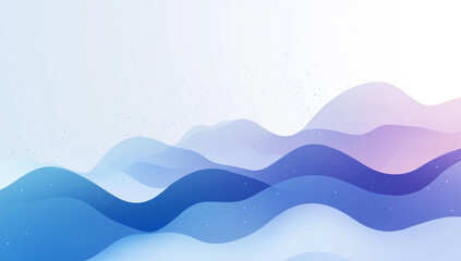 Poster - Abstract blue wave background vector presentation design with white space for text and copy, a modern technology concept. High-resolution vector, pastel colors, simple lines and shapes