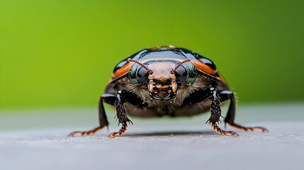 Aufkleber - Detailed CloseUp of Shield Bug Face Capturing Intense Expression : Generative AI