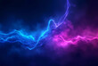 © Olena - Dark abstract background with neon highlights in electric blue, purple, and pink. Smooth gradients and soft reflections, futuristic cyberpunk