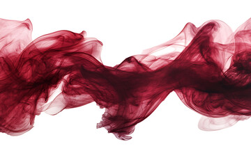 Poster - maroon smoke isolated on a white or transparent background 