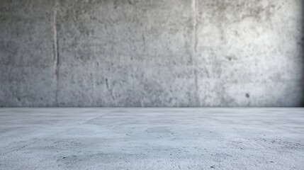 Poster - Textured Concrete Wall and Floor in Industrial Setting with Natural Light Effect : Generative AI