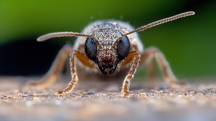 Poster - Extreme CloseUp Portrait of a Beetle with Intricate Details : Generative AI