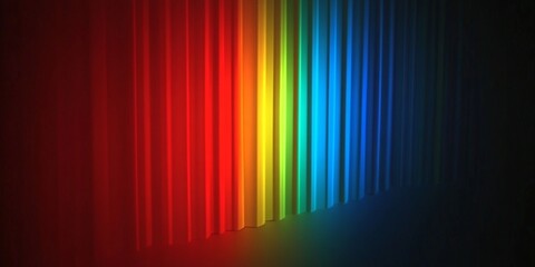 Wall Mural - Vibrant Rainbow Stripes Abstract Background Digital Art Design Modern Colorful Gradient Texture