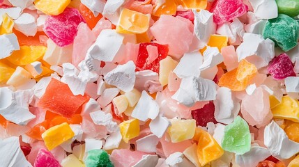 Poster - Vibrant candy assortment with colorful mixed sweets and treats background : Generative AI