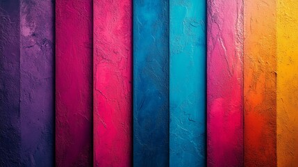 Wall Mural - A colorful wall with a rainbow of colors