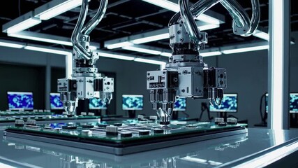 Poster - Advanced Robotics in High-Tech Factory Assembly Line Environment