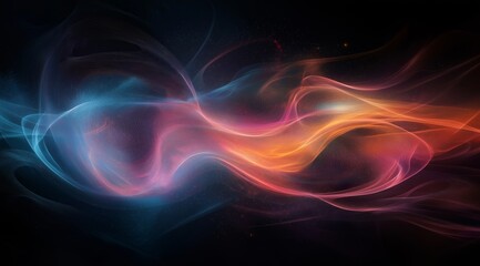 Poster - A beauty futuristic abstract background in a high-tech style. Shining lines and patterns resembling neural networks, connections, and digital circuits.