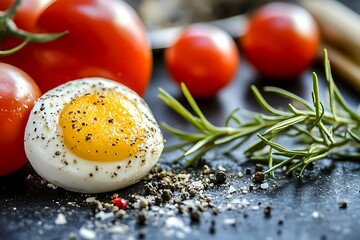 Wall Mural - Scrumptious Scrambled Egg and Tomato Breakfast