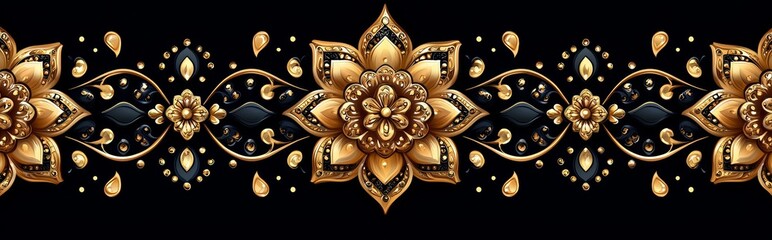 Poster - A beige abstract pattern with a gradient serves as a panoramic background suitable for design, advertising, and web use