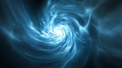 Wall Mural - abstract cosmic spiral galaxy with swirling stars displaying a mesmerizing blue vortex, emitting a s